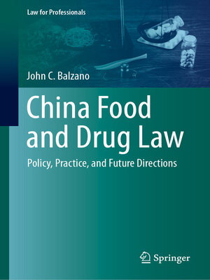 cover image of China Food and Drug Law